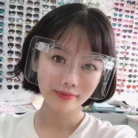 투명 고글 마스크 유해물질 차단 페이스쉴드 Transparent Goggles Mask Harmful Substance Blocking Face Shield