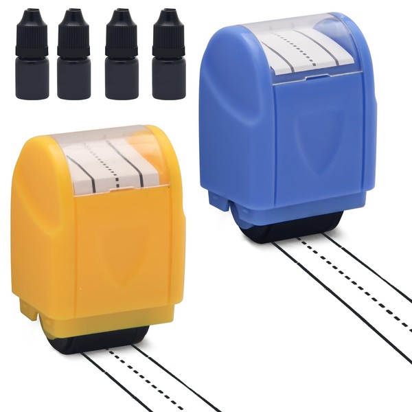 COITEK 2Pack Roller Stamp Dashed Handwriting Lines Practice Rolling Stamps