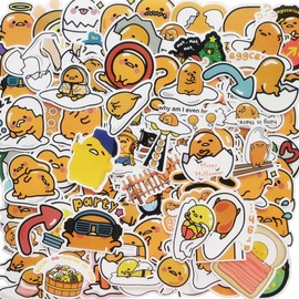 120 Gudetama Stickers Set, Cute Cartoon Gudetama Stickers Cute Waterproof Sticker Set Stickers Cute Waterproof Stickers Suitcase Guitar (16s)