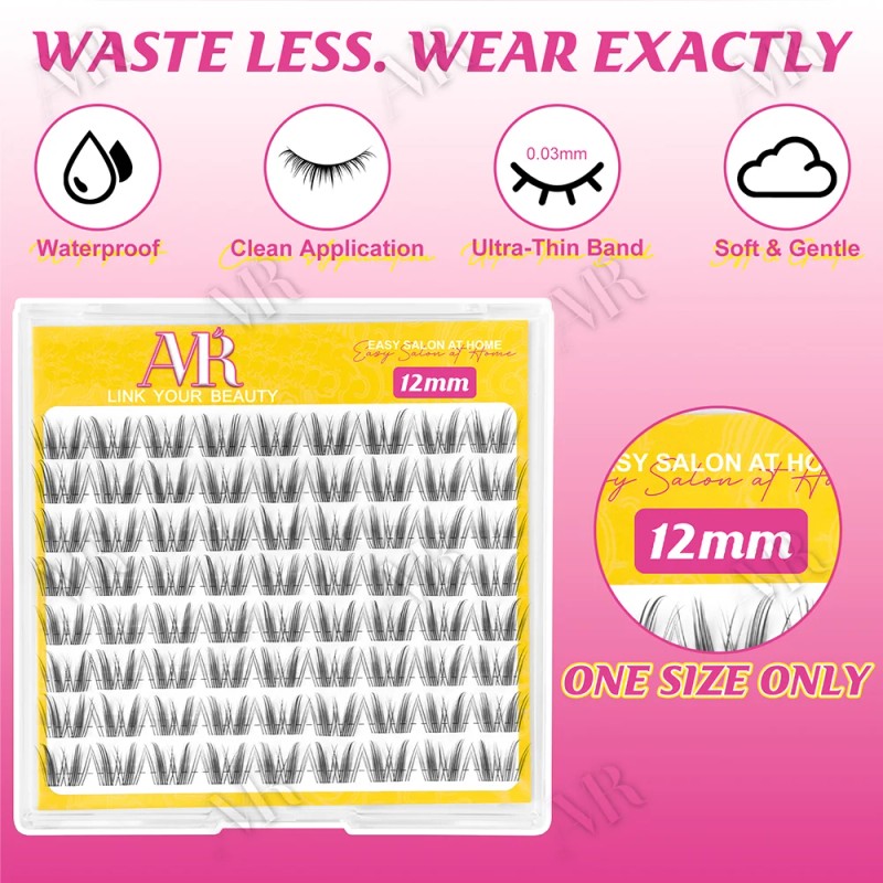 US Local Stock Single Length Cluster Lash Tray 8-16mm Diy