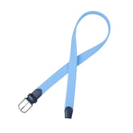 DWOY Elastic Braided Stretch Belt for Men and Women Elastic Fabric Woven Stretch Braided Web Belt, Sky Blue, S - M / 37'' - 41"