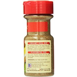 (Pack of 3) McCormick Celery Salt, 4-Ounce Unit