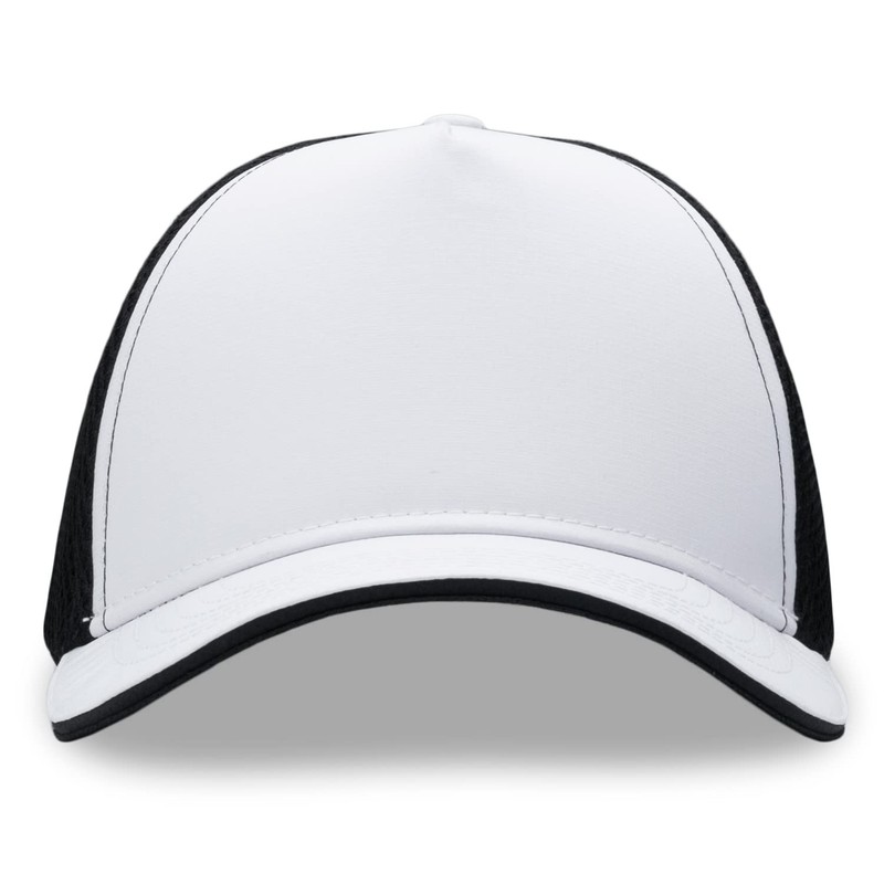 Headsweats Standard Soft Tech Trucker 5-Panel (White/Black), One Size