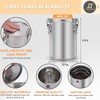 Tanjiae Stainless Steel Coffee Canister | 100% Airtight Metal Food