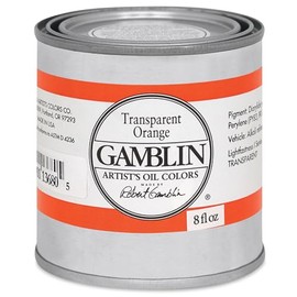 8 oz. Artists' Grade Oil Paints Color: Transparent Orange