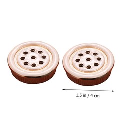 SEWACC 2pcs Round Air Vent Honeycomb Design for Ventilation Cabinets Wardrobes Shoe Cabinets Durable and Practical Soffit Vents Breathable