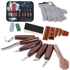 Sttargxing Wood Carving Kit with 6pcs Whittling Knives,Trimming Knife for Woodwork,Chip Carving Knife Kit, Whittling Kit DIY Hobbies for Beginners Adults Kids Hobby