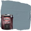 Glidden Total Exterior Paint & Primer All-in-One, Chalky Blue/Blue, Satin,