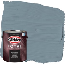Glidden Total Exterior Paint & Primer All-in-One, Chalky Blue/Blue, Satin, 1 Gallon