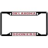 NCAA Black License Plate Frame (Oklahoma Sooners)