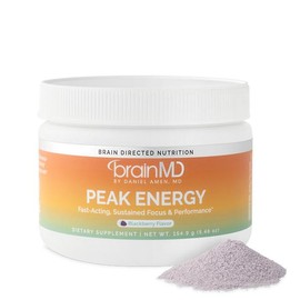 BrainMD - Peak Energy Powder - Fast-Acting, Sustained Focus and Performance