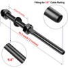 BLIKA 60 Pack Black Cable Railing Swage Threaded Stud Tension