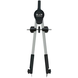 Faber-Castell FABER-CASTELL 174207 - Zirkel Risenteilzirkel schwarz, inkl. Ersatzteilen und Zirkelminen, für Schule und Ausbildung