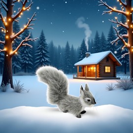 Wpppan Grey Mini Simulation Plush Squirrel 10cm Mini Squirrel Stuffed Animals Plush Rabbit Soft for Gift Home Decor Place Table Decorations Ornament Room Decorations