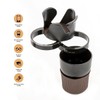 LST Multi-functional Cup Storage Compartment Car Cup Holder 5-in-1 Black
