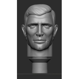 CUSTOM MEGO JAMES BOND 007 GEORGE  LAZENBY RESIN HEAD for 8" INCH FIGURE (Z97)