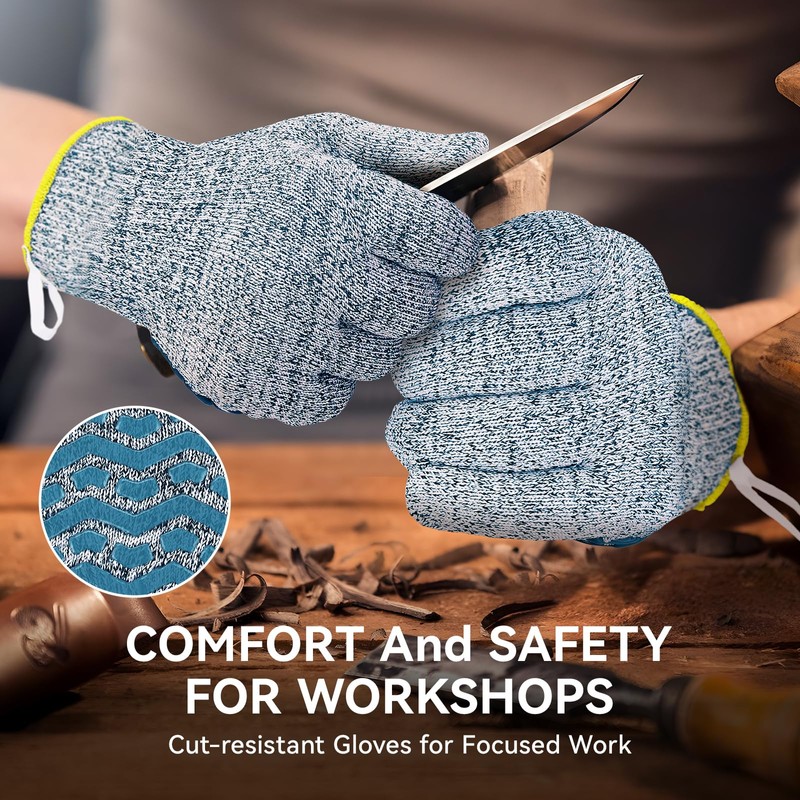 HandLove Cut Resistant Gloves, 100% Food Contact Safe, CE Level