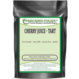 Prescribed for Life Tart Cherry Juice Powder | Rich in Vitamins, Minerals, and Fiber | Boosts the Immune System | Natural, Unbleached, Gluten Free, Vegan, Non-GMO, Soy Free, No Fillers, 4 oz (113 g)