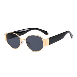 YAMEIZE Retro Oval Sunglasses for Women Men Trendy 70s Sunglasses Round Classic Retro Shades Fashion UV400 Protection