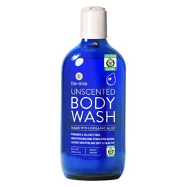 Certified Organic Unscented Body Wash by Be-One - Sensitive Skin - Moisturizing - Paraben & Sulfate Free - Vegan - All Natural - Soap - For Men & Women - Eczema - Gentle - Made in USA