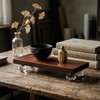 Sliner Wood Risers for Decor Display, Bathroom Counter Sink Decoration,