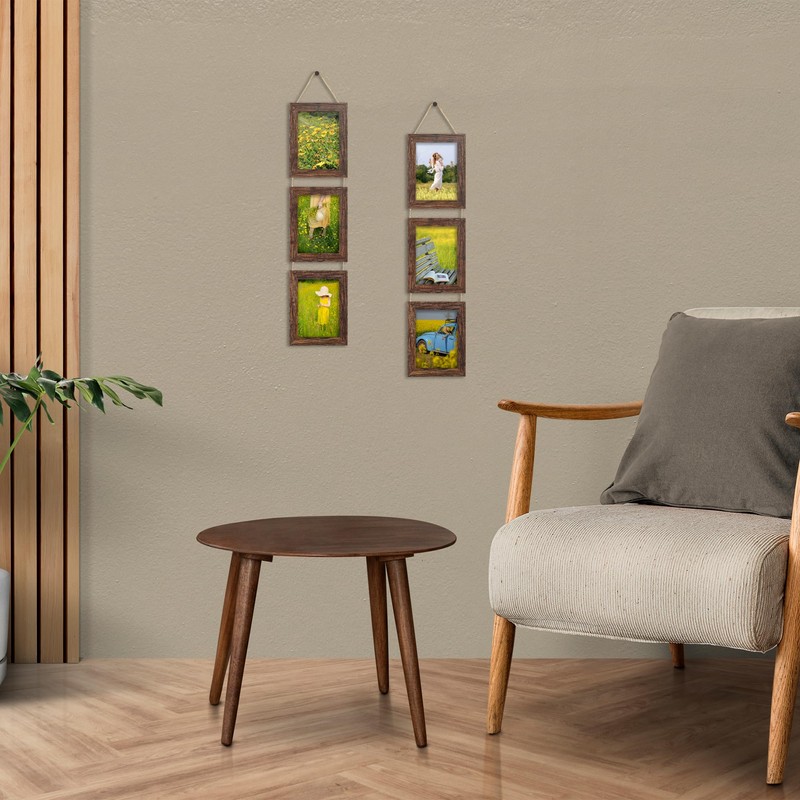 ccdcc 5x7 Collage Picture Frames Set of 2, Rustic Wooden