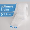 Kosmetex 8x Zehenbinde 2.5cm selbsthaftende Binde, gro?e Zehen verbinden, fixieren,
