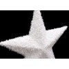 Toyland® 26cm Beautiful White Glittery Tree Top Star - Christmas