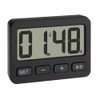 TFA Dostmann 60.2036.01 Digital Mini Clock with Alarm Function, Stopwatch,