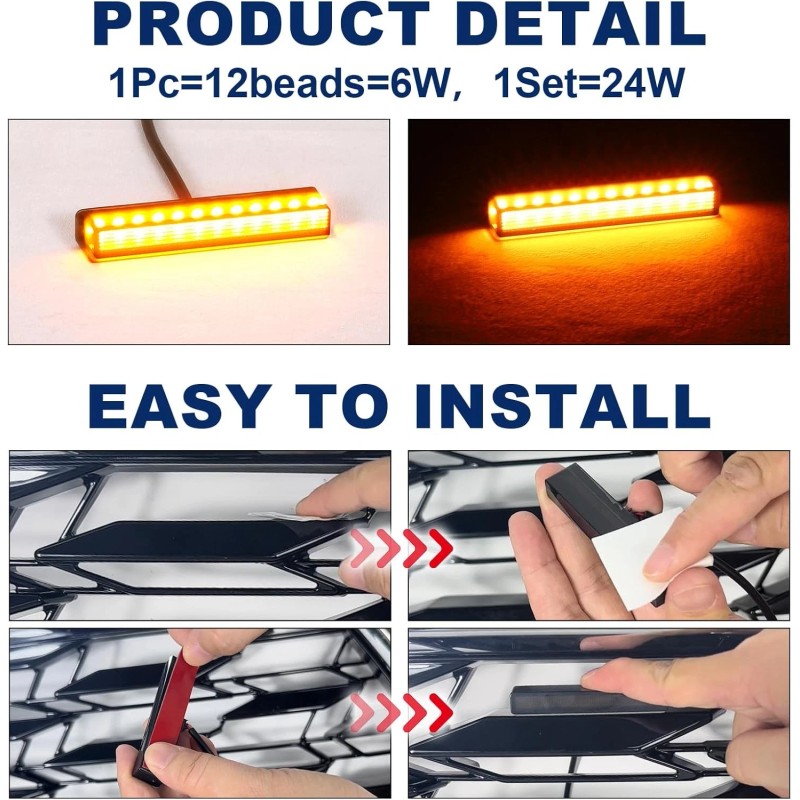 Sidi Front Grille Led Light For 2022-2025 Ford Maverick LARIAT