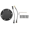 6 Holes Steering Wheel Horn Cover Aluminum Black Easy Installation