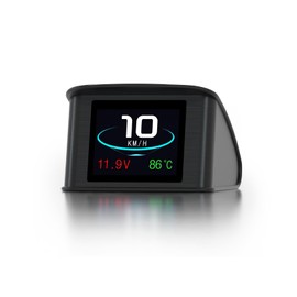 AMROOLOO Automotive HUD Heads Up Display, Digital OBD Smart Speedometer with Overspeed Alarm, KMH and MPH, Fits Most Cars After 2008