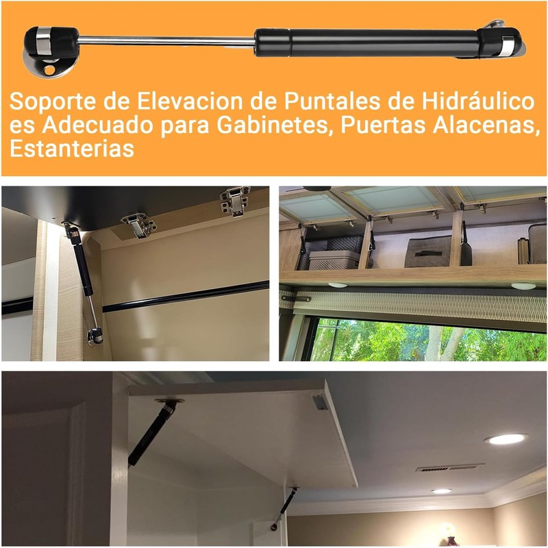 8 Piezas Pistones Elevable de Gas Amortiguador para Puertas Alacenas