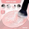 MINTHE™ Makeup Brush Cleaner Mat | 2 Pack | Silicone