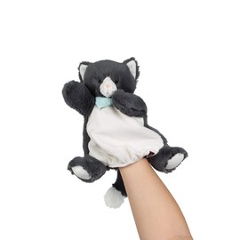 Kaloo - Les Amis - Handpuppe aus Plüsch für Babys Chamallow die Katze - 25 cm - superweiches Material - für Neugeborene, K970005