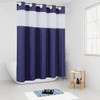 Extra Long No Hook Shower Curtain,Polyester Fabric Shower Curtains for