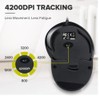 DeLUX Wired Vertical Ergonomic Mouse, with 6 Programmable Buttons, 4200DPI,