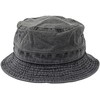 New Hattan Bucket Hat, Men's, Women's, Hat, 100% Cotton, Pigment Dyed, Bucket Hat, Brand, Dyed, Plain, Unisex, Black