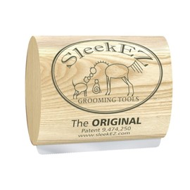 SleekEZ Original Deshedding Grooming Tool for Dogs, Cats & Horses - Undercoat Brush for Short & Long Hair - Painlessly Remove 95% of Loose Hair, Fur & Dirt - Easy to Clean - USA Made - (2.5 inch)
