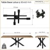 FUSHIAIPTC 30 Inch Metal Table Legs, Heavy Duty Desk Legs