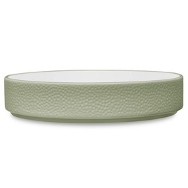 Noritake ColorTex Stone Sage Deep Plate, 7 1/2", STAX, Set of 4 in Green.,