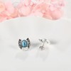 ONEFINITY Turquoise Horseshoe Earrings 925 Sterling Silver Horseshoe Studs Western