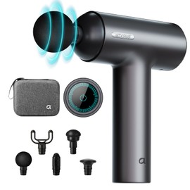 arboleaf Massage Gun, Percussion Massage Gun Deep Tissue, Muscle Massage Gun Handheld, Powerful Portable Back Massager Gun, Electric Gun Massager with Carry Case for Athletes, Relax