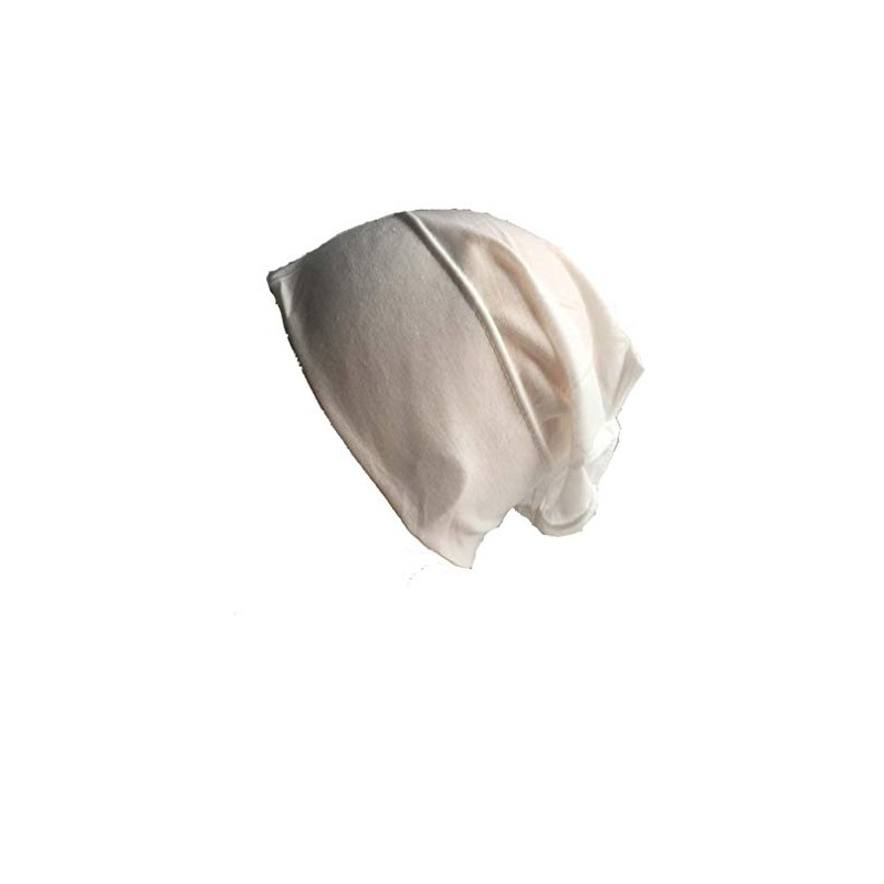 New Under Hijab Scarf Tube Stretchable Bonnet Cap (Cream)