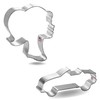 Foose Cookie Cutters Doll Head Convertible 2 Pc Set with
