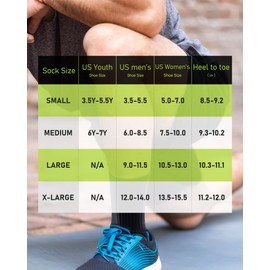 SITOISBE Cushioned Compression Unisex Mid-crew Socks 4-Pack, X-Large, Navy Blue