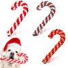 Bipl Pack of 3 Christmas Dog Toys, Christmas Candy Cane