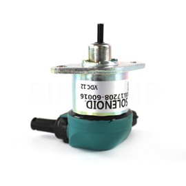 SINOCMP 17208-60015 17208-60016 12V Fuel Shut Off Solenoid 17208-60017 17208-60010 for Kubota Engine D905 D1005 D1105 V1205 V1305 V1505 Engine Replacement Part