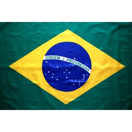 High Supply 3x5 Brazil Flag with Double Stitched Edges, 100% Polyester Fabric, and Two Brass Grommets Flag of Brazil, Brazilian Flag 3x5
