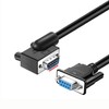 RIKYJIC DB9 RS232 Right Angle Serial Cable 9 Pin Male